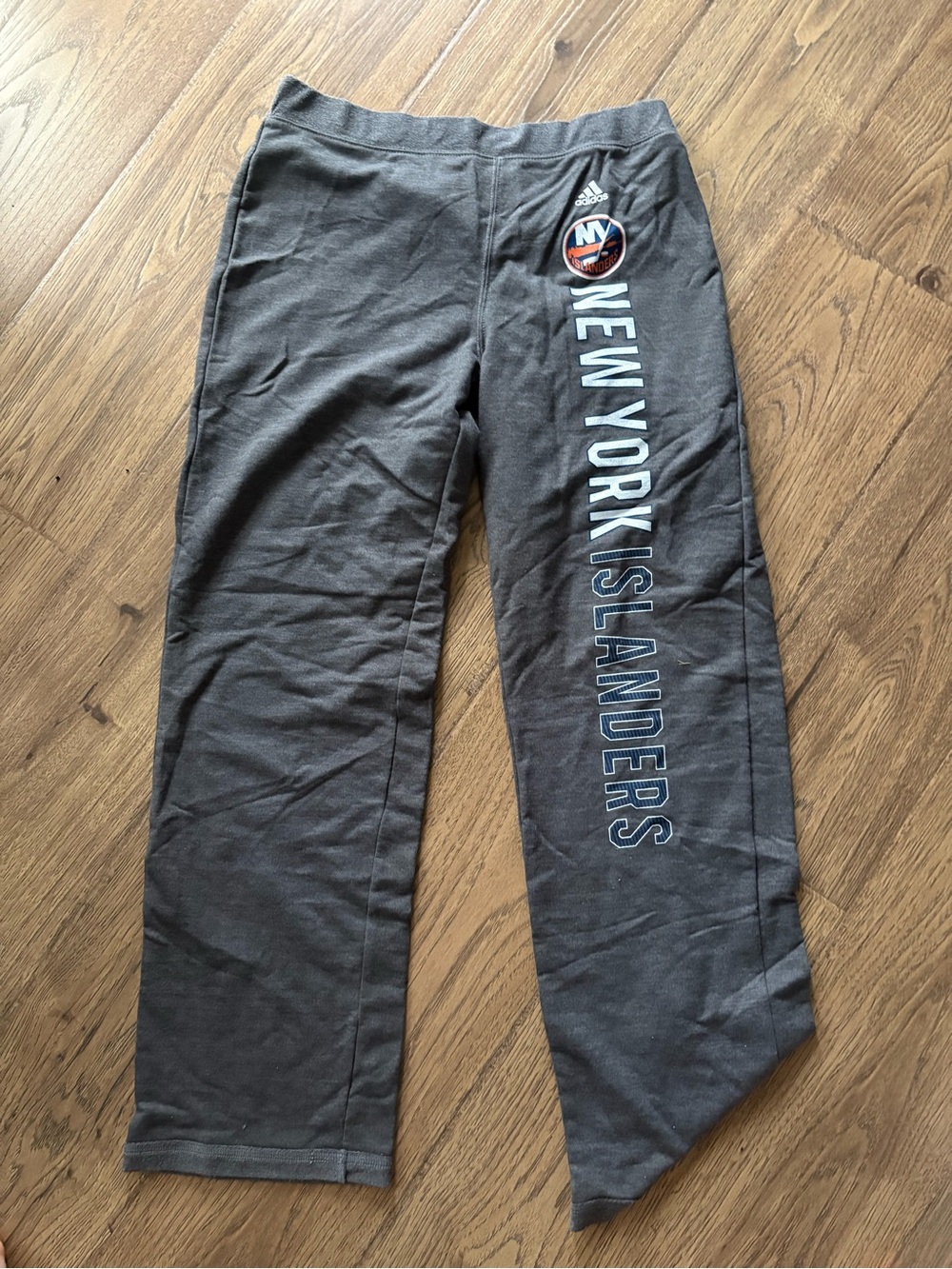 Adidas New York Islanders Gray Sweatpants